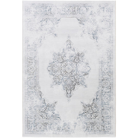 Image of Surya Contempo Traditional Denim, Medium Gray, Light Gray, Ivory Rugs CPO-3731