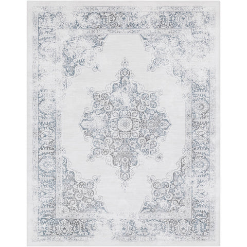 Image of Surya Contempo Traditional Denim, Medium Gray, Light Gray, Ivory Rugs CPO-3731