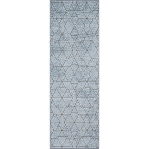 Surya Contempo Modern Pale Blue, Denim, Medium Gray Rugs CPO-3732