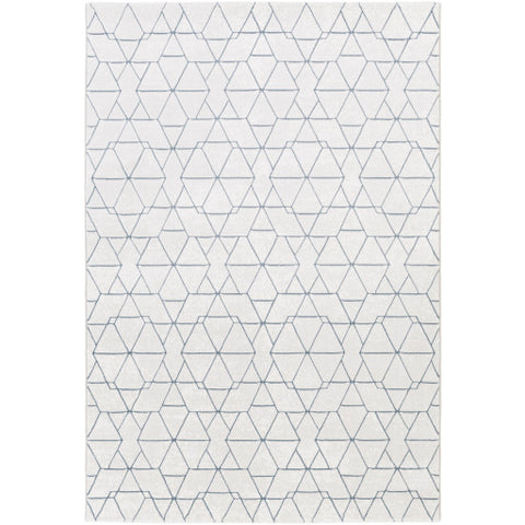 Image of Surya Contempo Modern Ivory, Light Gray, Denim Rugs CPO-3733