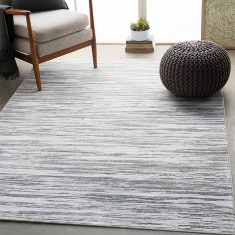 Image of Surya Contempo Modern Light Gray, White, Charcoal Rugs CPO-3844