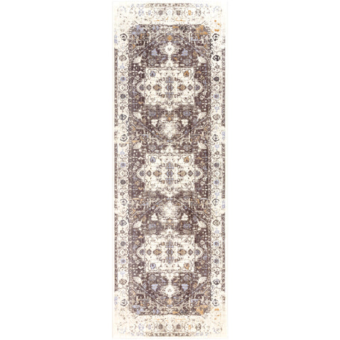 Image of Surya Crescendo Traditional Dark Brown, Charcoal, Khaki, Silver Gray, Camel, Beige Rugs CRC-1010