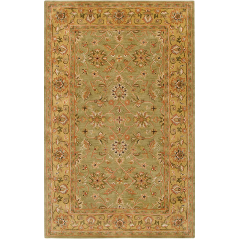 Image of Surya Crowne Traditional Camel, Khaki, Ivory, Dark Brown Rugs CRN-6001