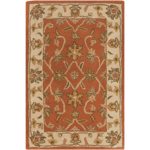 Surya Crowne Traditional Camel, Khaki, Tan, Dark Brown, Charcoal, Dark Red Rugs CRN-6002