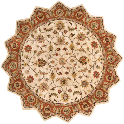 Image of Surya Crowne Traditional Beige, Camel, Dark Brown, Black, Khaki, Dark Red, Medium Gray, Wheat, Taupe Rugs CRN-6004