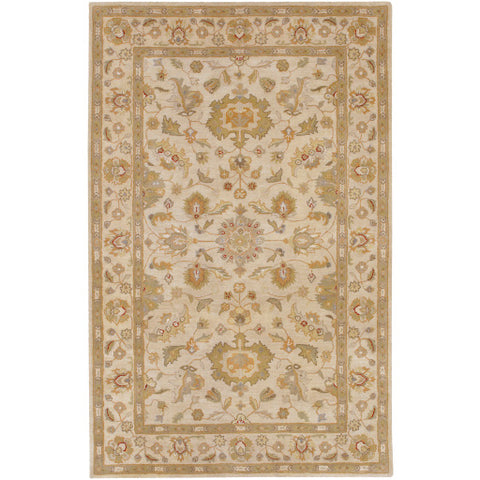 Image of Surya Crowne Traditional Beige, Camel, Wheat, Dark Red, Dark Brown, Olive, Taupe, Charcoal, Light Gray Rugs CRN-6011