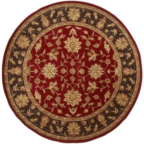 Image of Surya Crowne Traditional Garnet, Black, Camel, Khaki, Clay, Charcoal, Dark Brown, Tan, Moss, Taupe Rugs CRN-6013