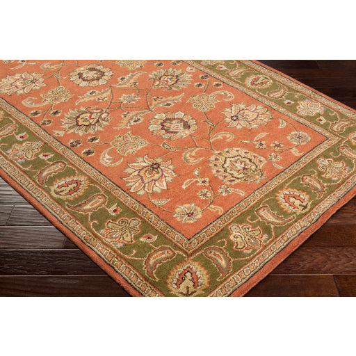 Surya Crowne Traditional Camel, Dark Brown, Black Rugs CRN-6019