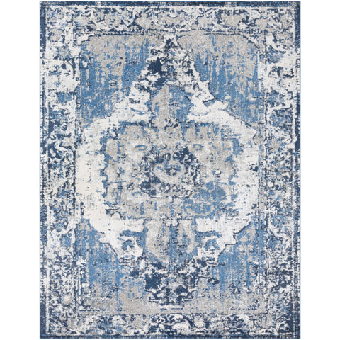 Image of Surya Chelsea Traditional Navy, Dark Blue, Pale Blue, Medium Gray, Charcoal, Ivory Rugs CSA-2300