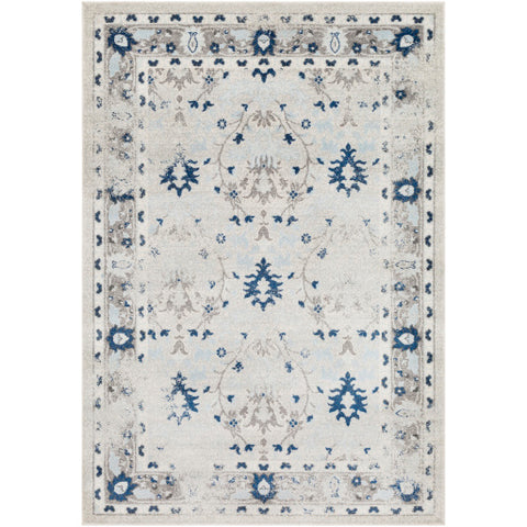 Image of Surya Chelsea Traditional Dark Blue, Navy, Pale Blue, Medium Gray, Charcoal, Ivory Rugs CSA-2316