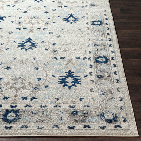 Image of Surya Chelsea Traditional Dark Blue, Navy, Pale Blue, Medium Gray, Charcoal, Ivory Rugs CSA-2316