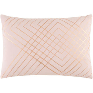 Surya Crescent Modern Blush, Metallic - Copper Pillow Kit CSC-002-Wanderlust Rugs