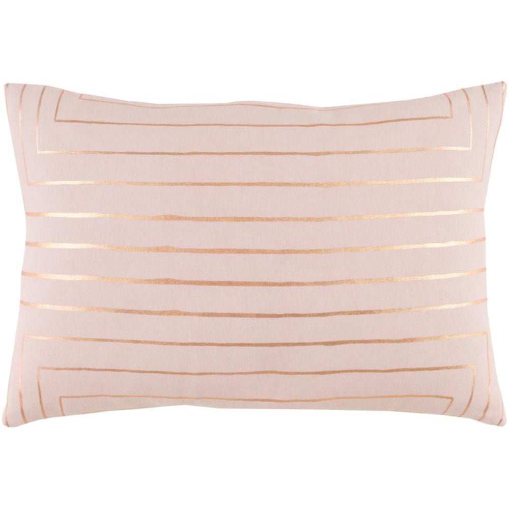 Surya Crescent Modern Blush, Metallic - Copper Pillow Kit CSC-006-Wanderlust Rugs