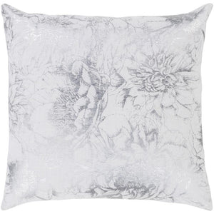 Surya Crescent Transitional White, Metallic - Silver Pillow Kit CSC-013-Wanderlust Rugs