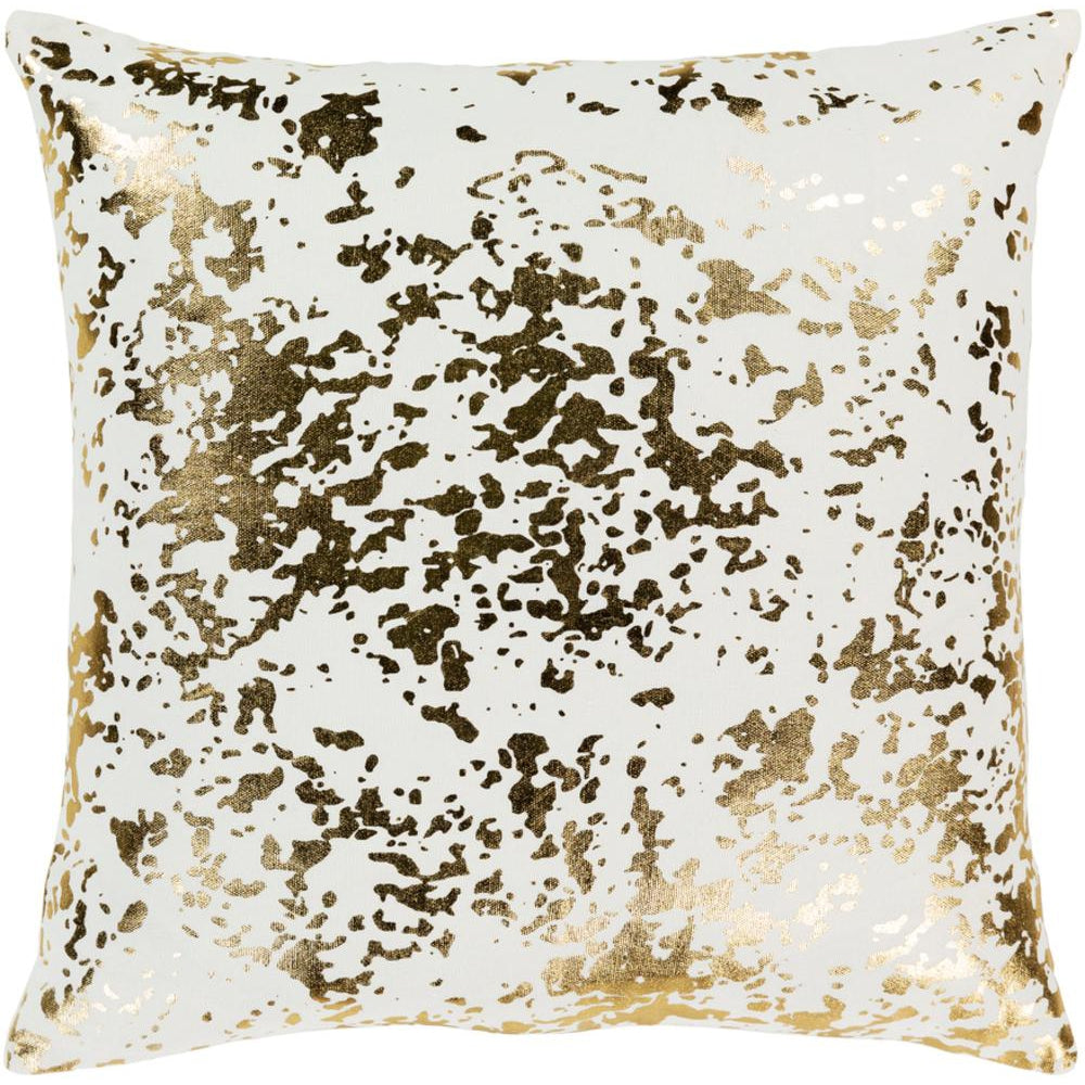 Surya Crescent Modern White, Metallic - Gold Pillow Cover CSC-016-Wanderlust Rugs