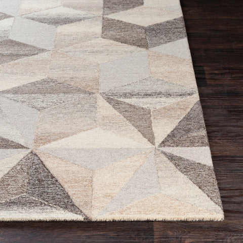 Image of Surya Cassini Modern Cream, Taupe, Medium Gray, Dark Brown, Camel Rugs CSI-1001