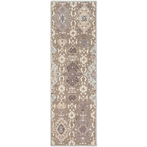 Image of Surya Castille Traditional Taupe, Ice Blue, Charcoal, Medium Gray Rugs CTL-2006