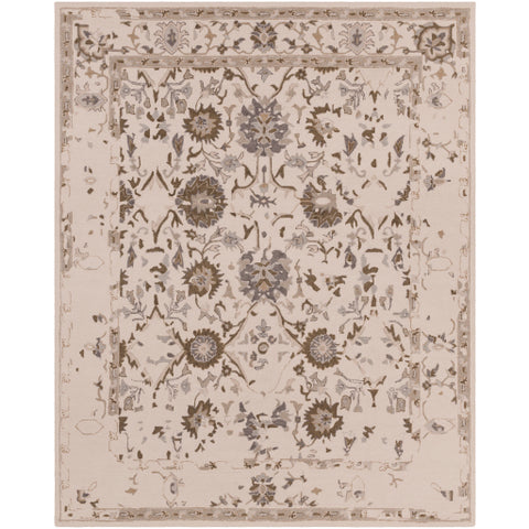 Image of Surya Castille Traditional Khaki, Dark Brown, Denim, Medium Gray Rugs CTL-2012