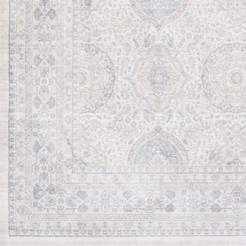 Image of Surya Couture Traditional Dark Brown, Camel, Light Gray, Pale Blue, Denim Rugs CTU-2300