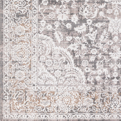 Image of Surya Couture Traditional Charcoal, Camel, Light Gray, Pale Blue Rugs CTU-2308