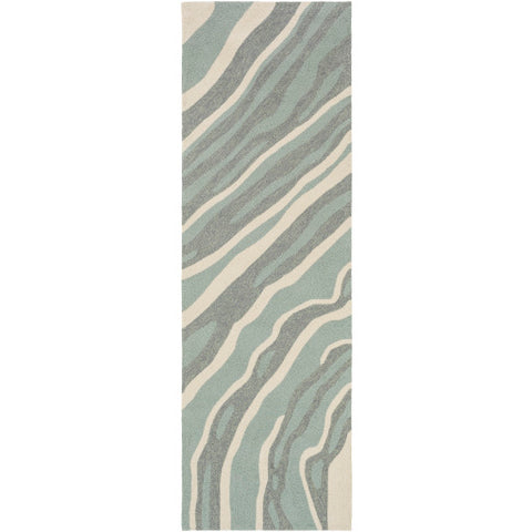 Image of Surya Courtyard Coastal Medium Gray, Light Gray, Beige Rugs CTY-4045