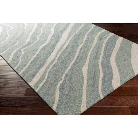 Image of Surya Courtyard Coastal Medium Gray, Light Gray, Beige Rugs CTY-4045