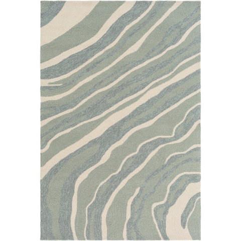 Image of Surya Courtyard Coastal Medium Gray, Light Gray, Beige Rugs CTY-4045