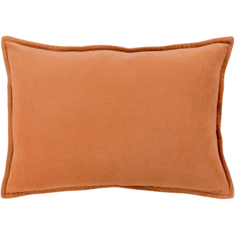 Image of Surya Cotton Velvet Solid & Border Burnt Orange Pillow Kit CV-002-Wanderlust Rugs