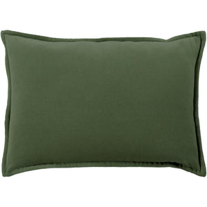 Surya Cotton Velvet Solid & Border Dark Green Pillow Kit CV-008-Wanderlust Rugs
