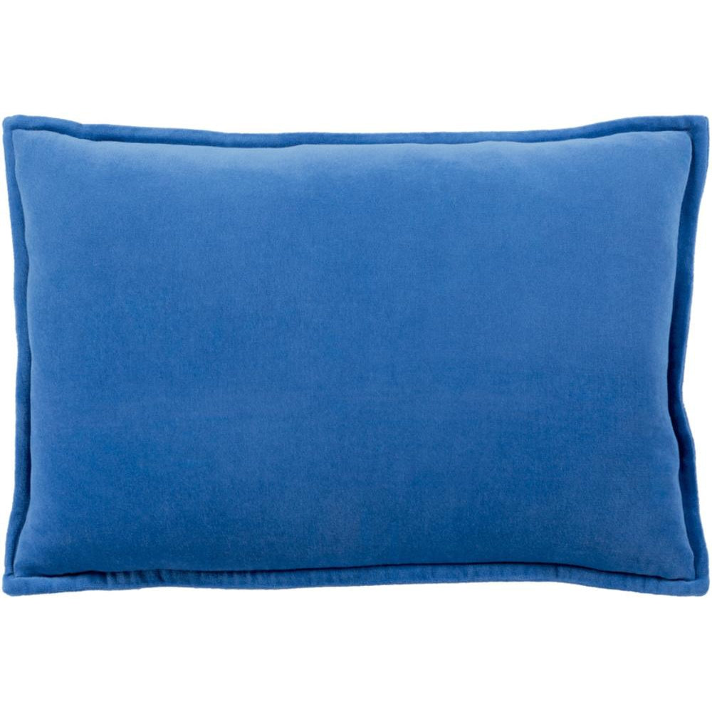 Surya Cotton Velvet Solid & Border Dark Blue Pillow Kit CV-014-Wanderlust Rugs
