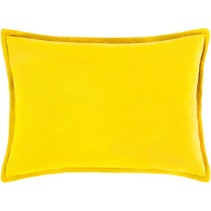 Surya Cotton Velvet Solid & Border Mustard Pillow Kit CV-020-Wanderlust Rugs