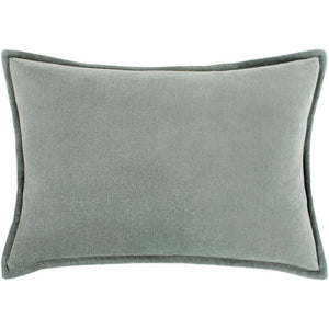 Surya Cotton Velvet Solid & Border Sea Foam Pillow Kit CV-021-Wanderlust Rugs