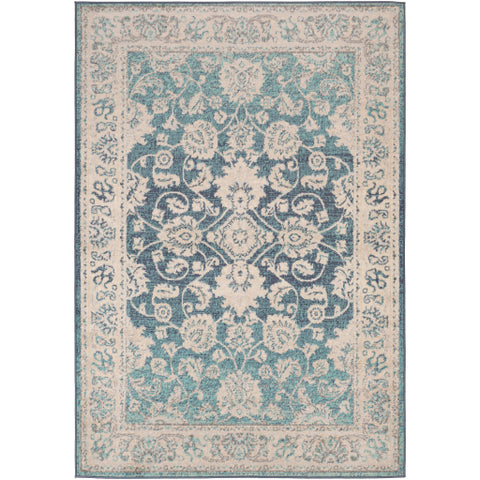 Image of Surya City Light Modern Aqua, Denim, Wheat, Cream, Light Gray, Charcoal Rugs CYL-2307