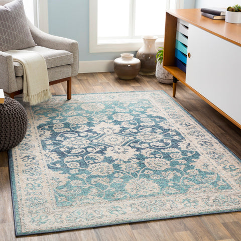 Image of Surya City Light Modern Aqua, Denim, Wheat, Cream, Light Gray, Charcoal Rugs CYL-2307