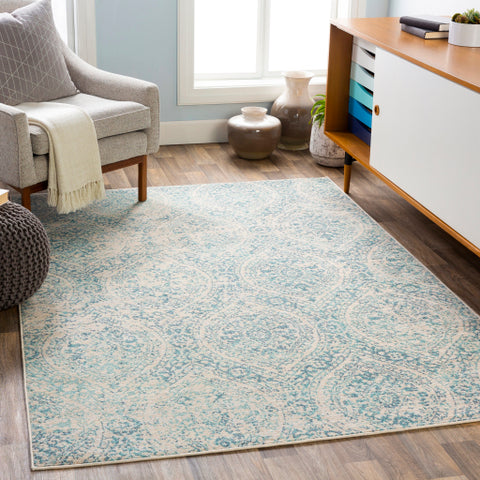 Image of Surya City Light Modern Aqua, Denim, Wheat, Light Gray Rugs CYL-2319