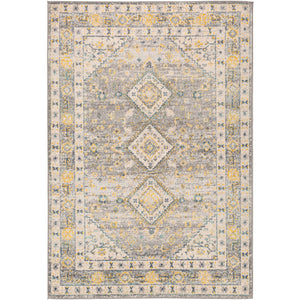 Surya City Light Modern Denim, Saffron, Aqua, Cream, Light Gray, Charcoal Rugs CYL-2320