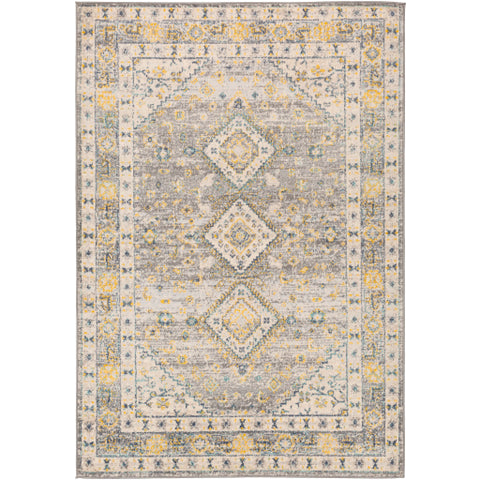 Image of Surya City Light Modern Denim, Saffron, Aqua, Cream, Light Gray, Charcoal Rugs CYL-2320