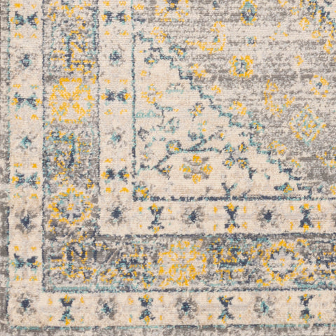 Image of Surya City Light Modern Denim, Saffron, Aqua, Cream, Light Gray, Charcoal Rugs CYL-2320