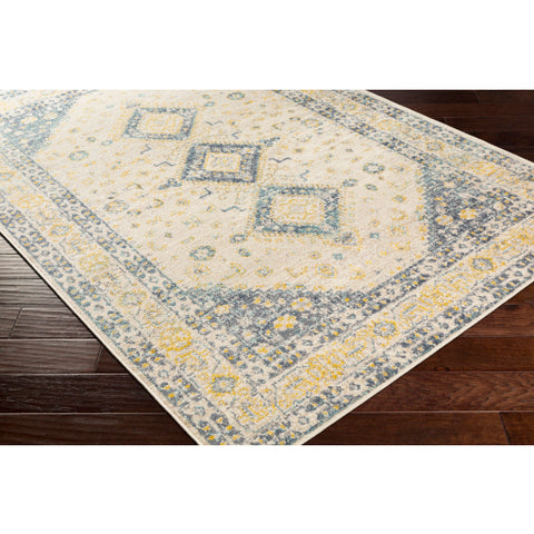 Image of Surya City Light Modern Denim, Saffron, Aqua, Wheat, Cream, Light Gray, Charcoal Rugs CYL-2321
