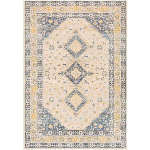 Image of Surya City Light Modern Denim, Saffron, Aqua, Wheat, Cream, Light Gray, Charcoal Rugs CYL-2321