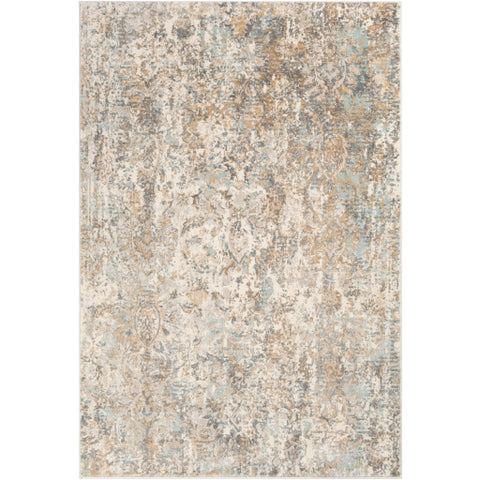 Image of Surya Dryden Traditional Charcoal, Khaki, Camel, Denim, Pale Blue, Taupe Rugs DDN-2305