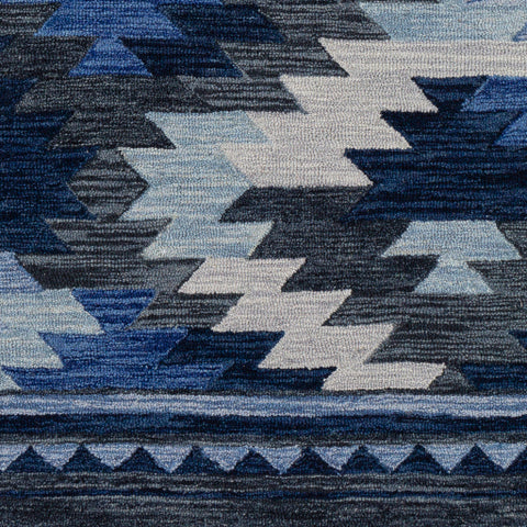 Image of Surya Dena Rustic Teal, Bright Blue, Denim, Dark Blue, Pale Blue Rugs DNA-1008