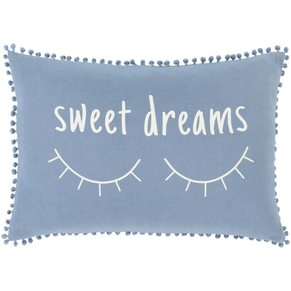 Surya Dreamy Modern Sky Blue, White Pillow Cover DRM-003-Wanderlust Rugs