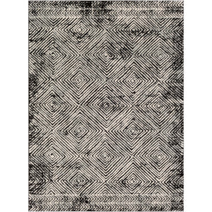 Surya Dersim Global White, Black, Light Gray Rugs DSM-2307