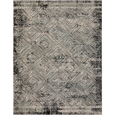 Image of Surya Dersim Global White, Black, Light Gray Rugs DSM-2307