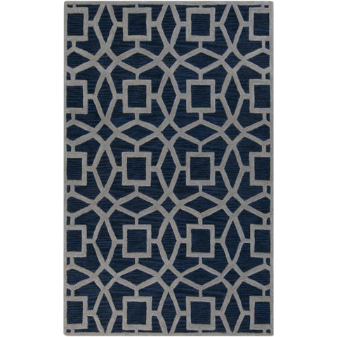 Image of Surya Dream Modern Navy, Light Gray Rugs DST-1169