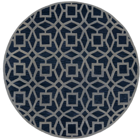 Image of Surya Dream Modern Navy, Light Gray Rugs DST-1169