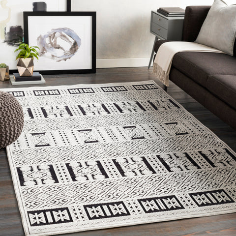 Image of Surya Dantel Global Taupe, Silver Gray, Black Rugs DTL-2304