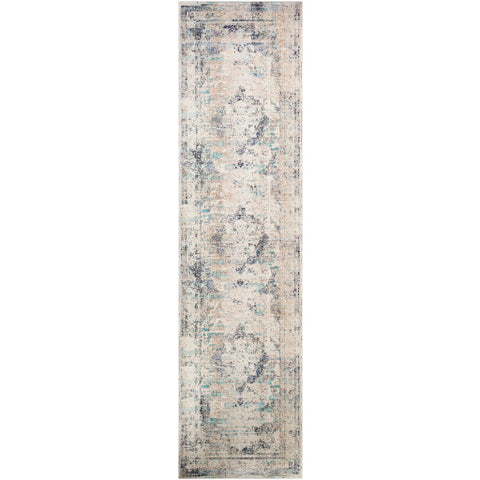Image of Surya Dublin Traditional Taupe, Medium Gray, Navy, White, Charcoal, Aqua, Teal Rugs DUB-2304