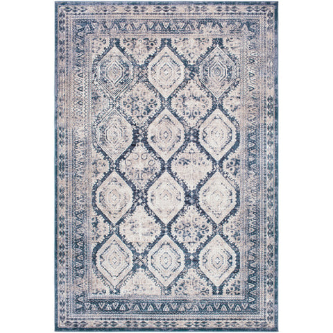 Image of Surya Durham Traditional Medium Gray, Charcoal, Ink, Khaki, Beige Rugs DUR-1005